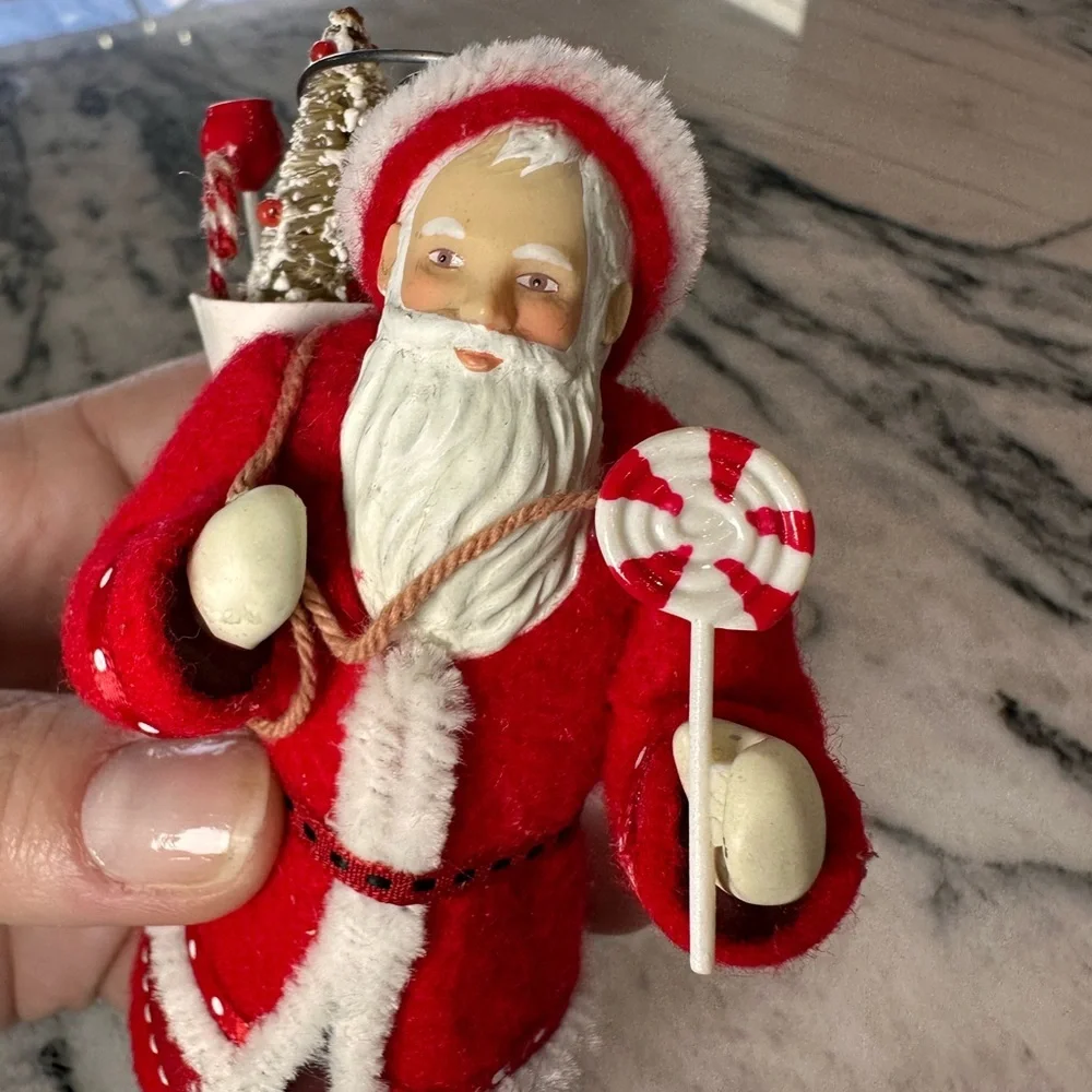 Hallmark Keepsake Ornament 2011 Father Christmas Santa #8 Series Red Suit Candy